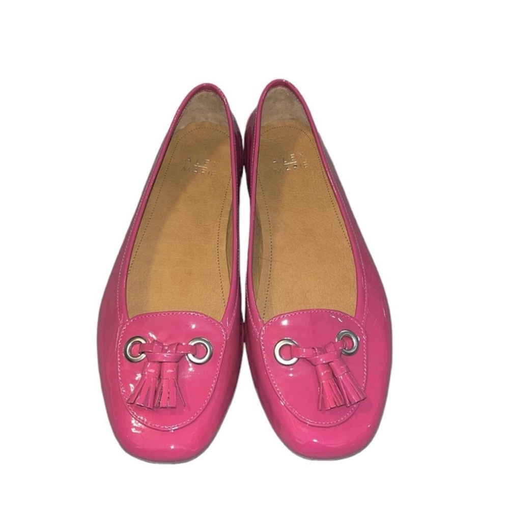 Alex Marie Pink Patent Leather Tassel Loafers